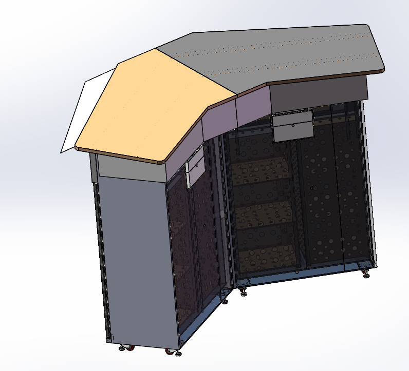 Outdoor Flower Vending Machine with Canopy